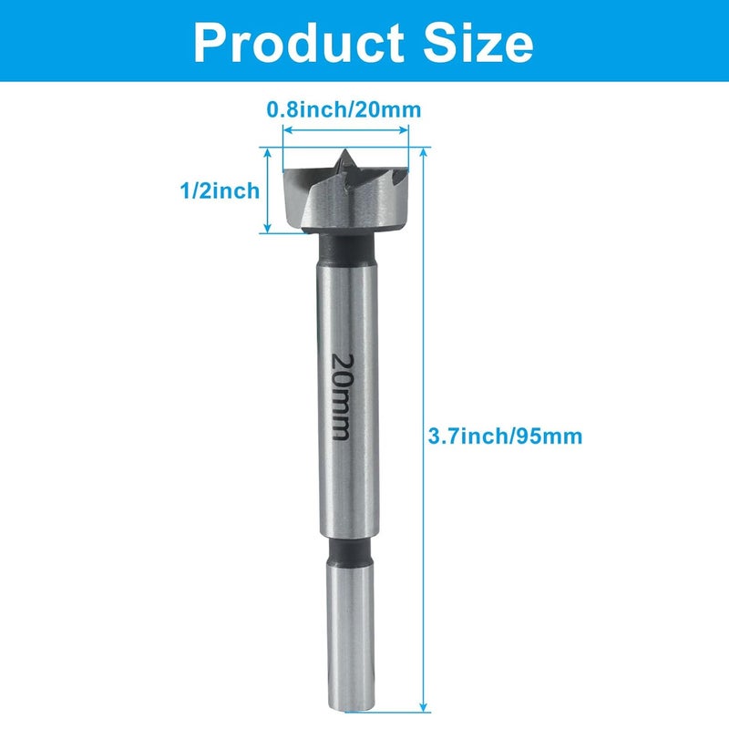 OSVJE 13/16 Inch(20mm) Forstner Drill Bits for Wood, Plywood, and Plastic - Precision Woodworking Tool with Stable Storage Case, High-Carbon Steel - Image 2